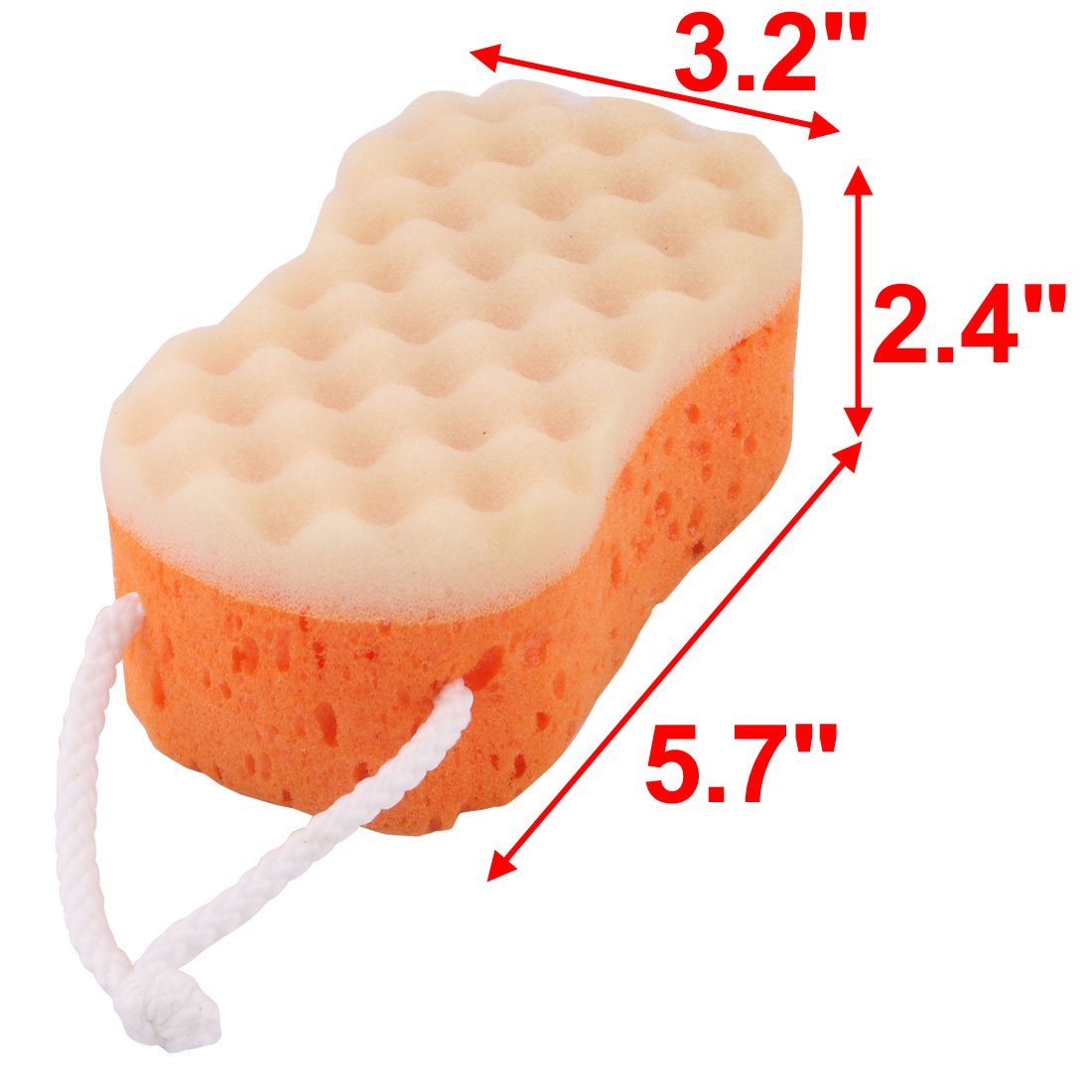 Ruilogod Bathroom Bath SPA Body Massage Wash Cleaning Shower Sponge Loop Scrubber (id: 384 890 5f3 41c 8c7 Beauty and Personal Care Ruilogod