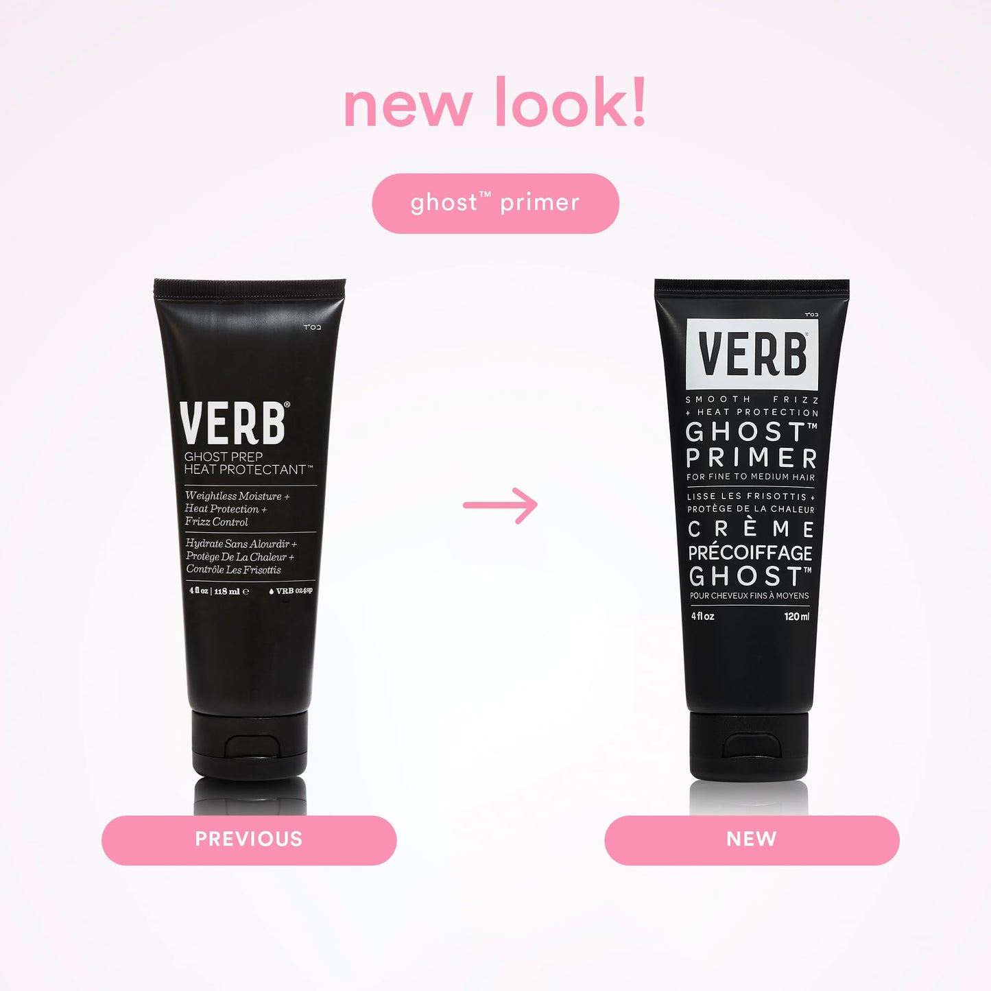 VERB Ghost Primer Heat Protectant, 4 fl oz - Infused with Moringa Oil - Frizz Control Styling Cream - Vegan, No Parabens or Harmful Sulfates Beauty & Personal Care VERB