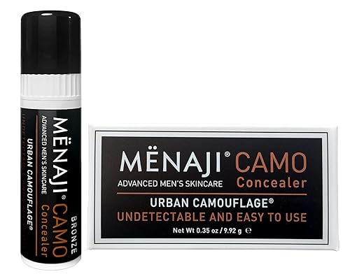 MËNAJI URBAN CAMOUFLAGE® Concealer Stick for Men - Skin Foundation Concealer for Dark Circles, Acne, Under Eye - Corrector - Mens Cosmetics - Bronze Beauty & Personal Care Menaji