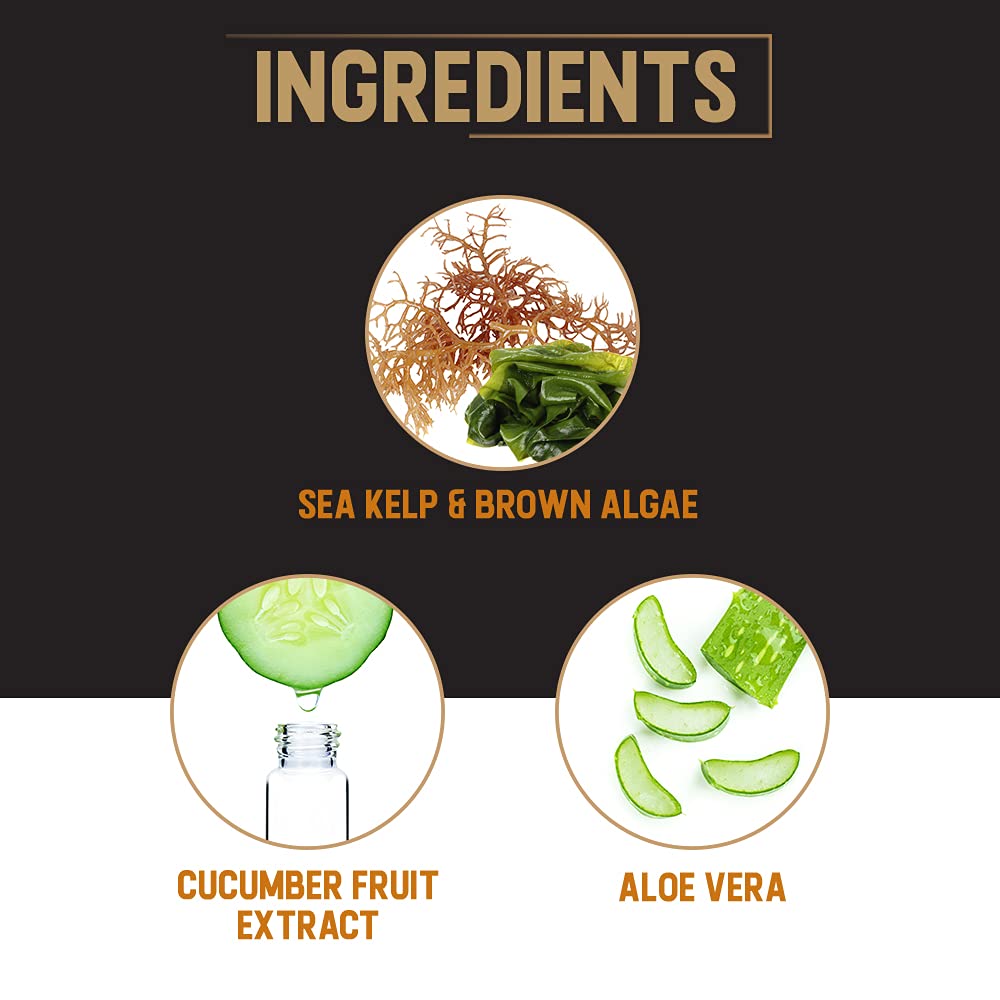 Woody's 3-in-1 Shampoo, Conditioner & Body Wash for Men - Men's All-in-One Hair & Body Cleanser with Aloe Vera, Marine Extracts & Cucumber Extract,
