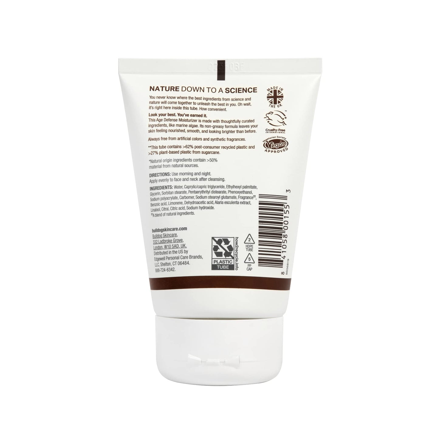 BULLDOG Mens Skincare and Grooming Face Moisturizer Age Defense, 3.3 Fluid Ounce Beauty & Personal Care BULLDOG
