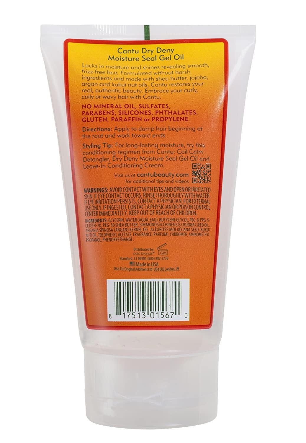 Cantu Shea Butter for Natural Hair Dry Deny Moisture Seal Gel Oil, 5 Ounce Beauty & Personal Care Cantu