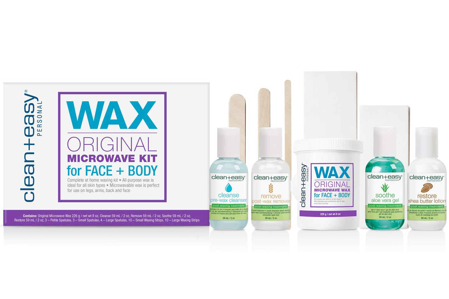 Clean + Easy Original Wax Microwave Kit, 35 Ounce Beauty and Personal Care Clean + Easy
