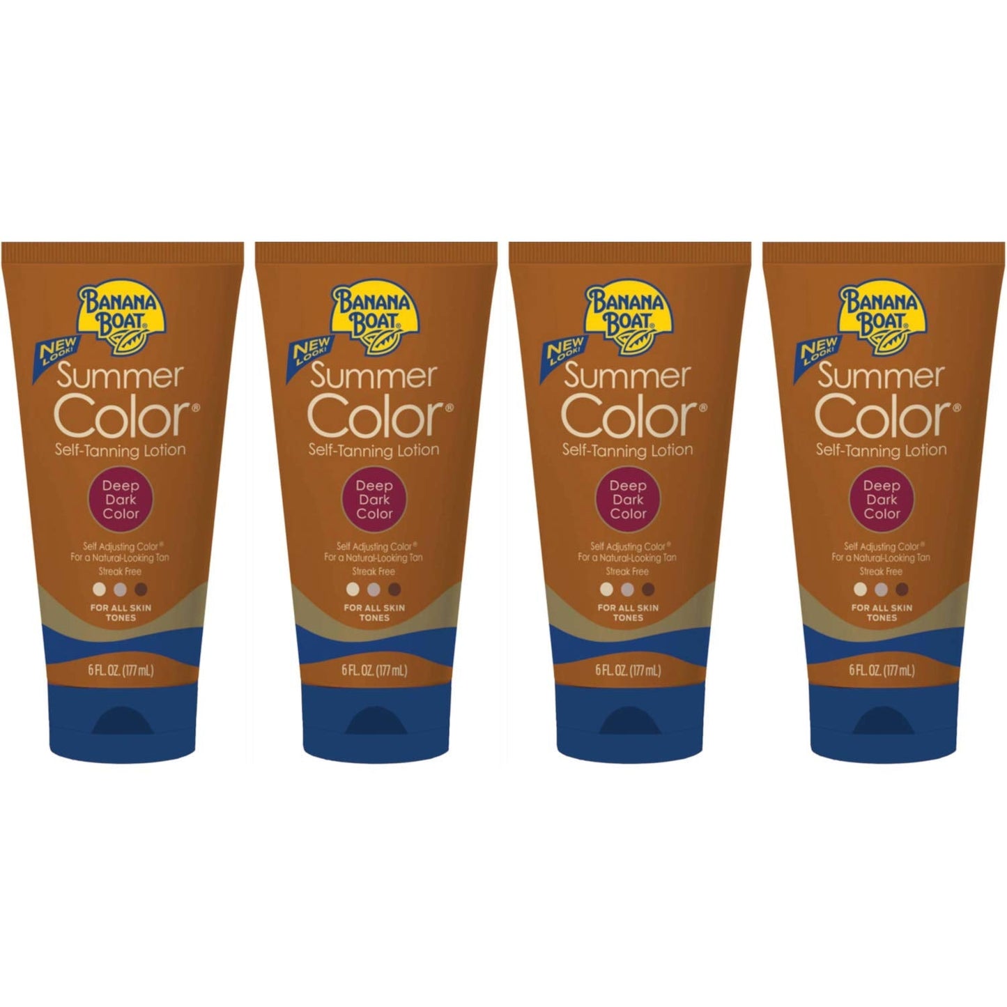 Summer Color Self Tanning Lotion - Deep Dark Color, 6 Ounces each (Value Pack of 4) Beauty & Personal Care Banana Boat