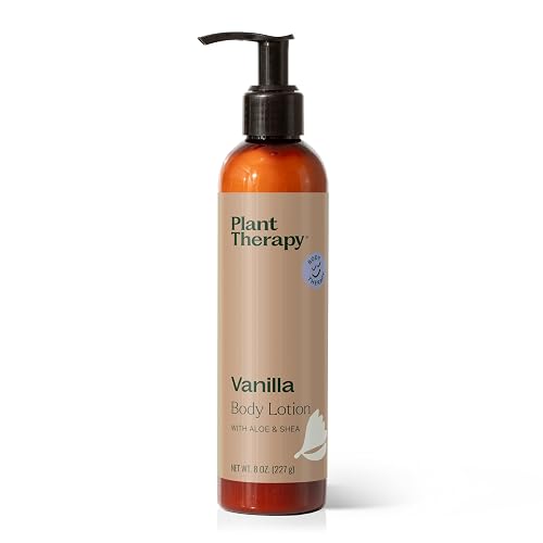 Plant Therapy Vanilla Body Lotion with Aloe and Shea 8 oz Sweet Vanilla Scent, Naturally Moisturizing Ingredients, Soothes & Nourishes Skin Beauty & Personal Care Plant Therapy