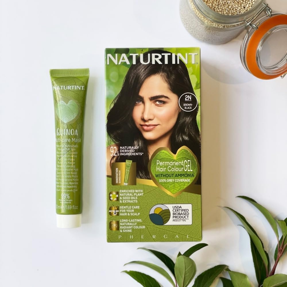 Naturtint 2N Brown Black Permanent Hair Color (Pack of 1), Ammonia Free, Vegan, Cruelty Free, up to 100% Gray Coverage, Long Lasting Results Beauty & Personal Care Naturtint