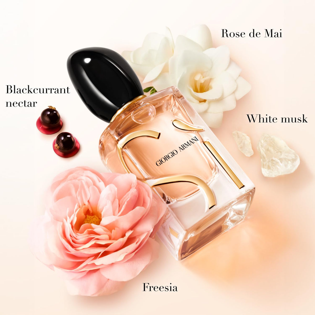 Armani Beauty- Sì - Eau de Parfum - Women's Perfume - Modern Chypre Fragrance - Blackcurrant Nectar, Rose De Mai & Freesia, Patchouli Notes - 1.6 Fl Beauty & Personal Care Armani Beauty