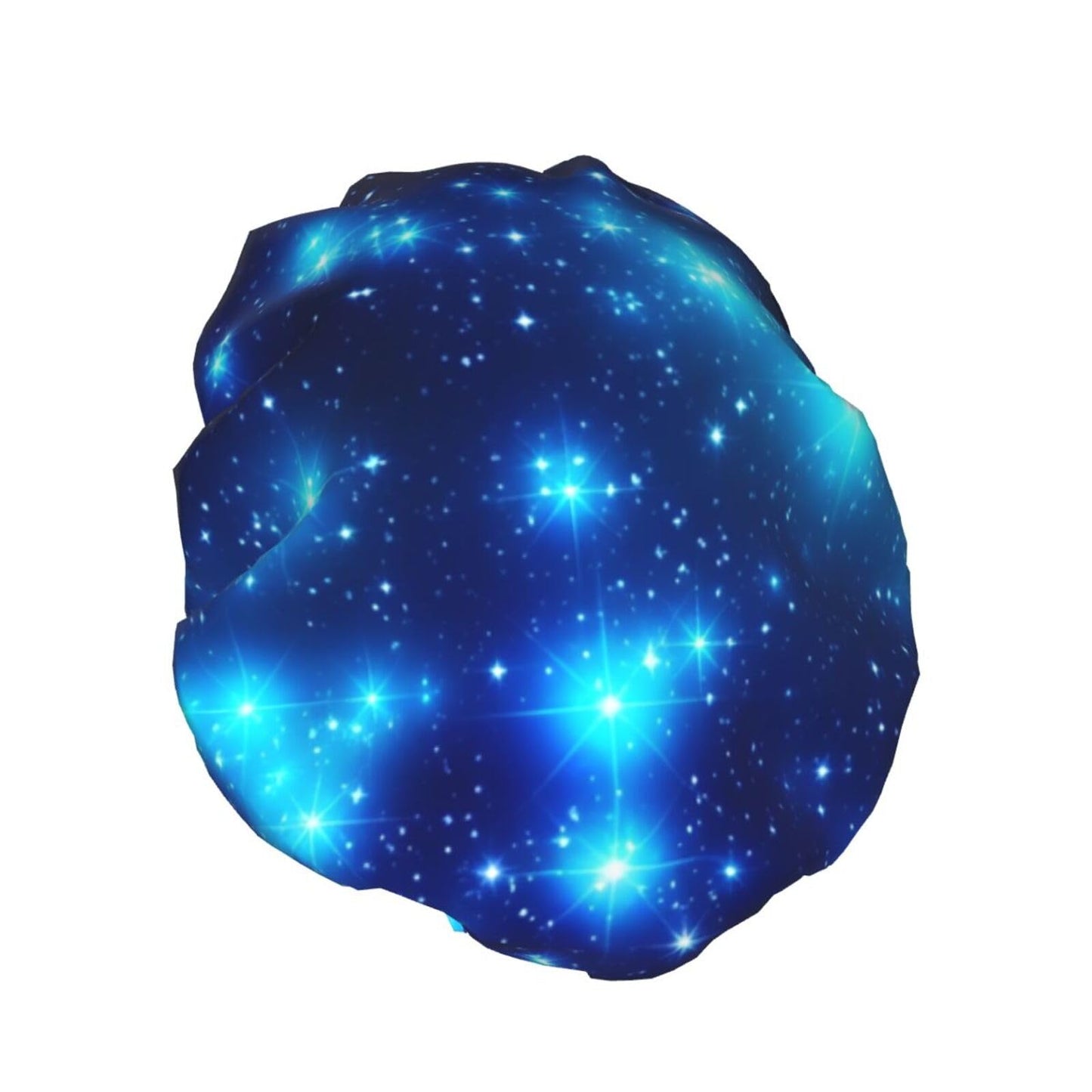 Blue Shining Stars Shower Cap for Women Men Large Reusable Shower Bonnet Double-Layer Waterproof Bath Caps Elastic Band Hair Hat for All Hairstyles Beauty and Personal Care BWLHJKE