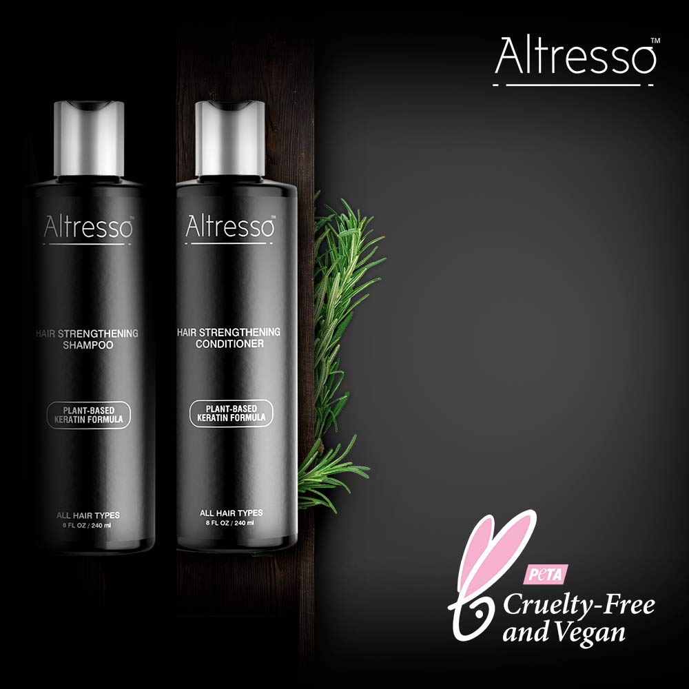 Altresso Hair Strengthening Shampoo & Conditioner Duo - All Natural Arginine-Infused Shampoo and Saw Palmetto-Infused Conditioner for Repairing Beauty & Personal Care Altresso