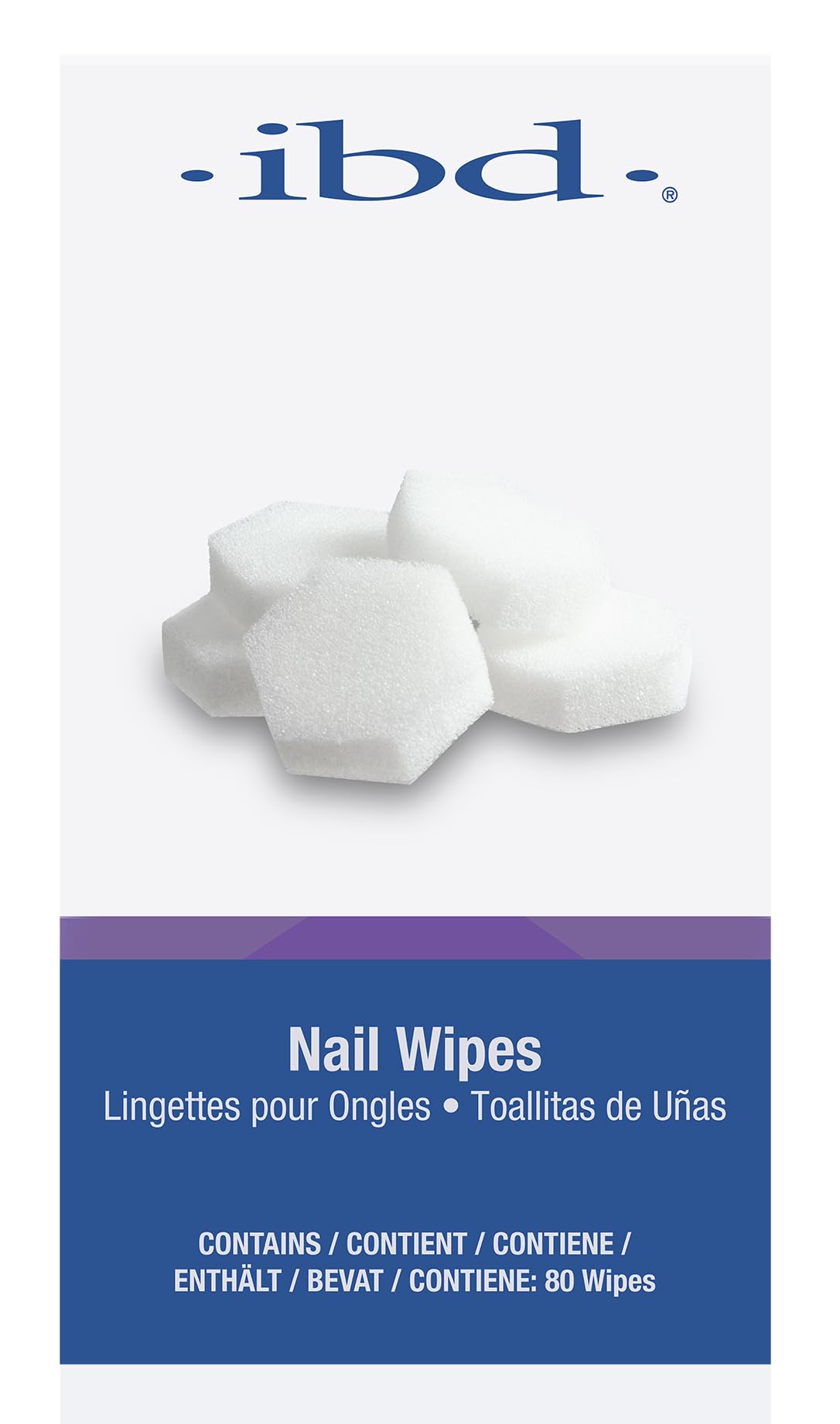ibd Nail Wipes, Lint-Free Fiberless Pads for Gel Residue Removal, Scratch-Free Finish, 80 Count, 1-Pack Beauty & Personal Care IBD