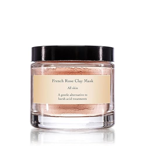 evanhealy French Rose Clay Face Mask | Exfoliating for Sensitive Skin Face Mask | Pore Minimizer Pink Clay Mask | Cleansing Rhassoul Beauty & Personal Care evanhealy