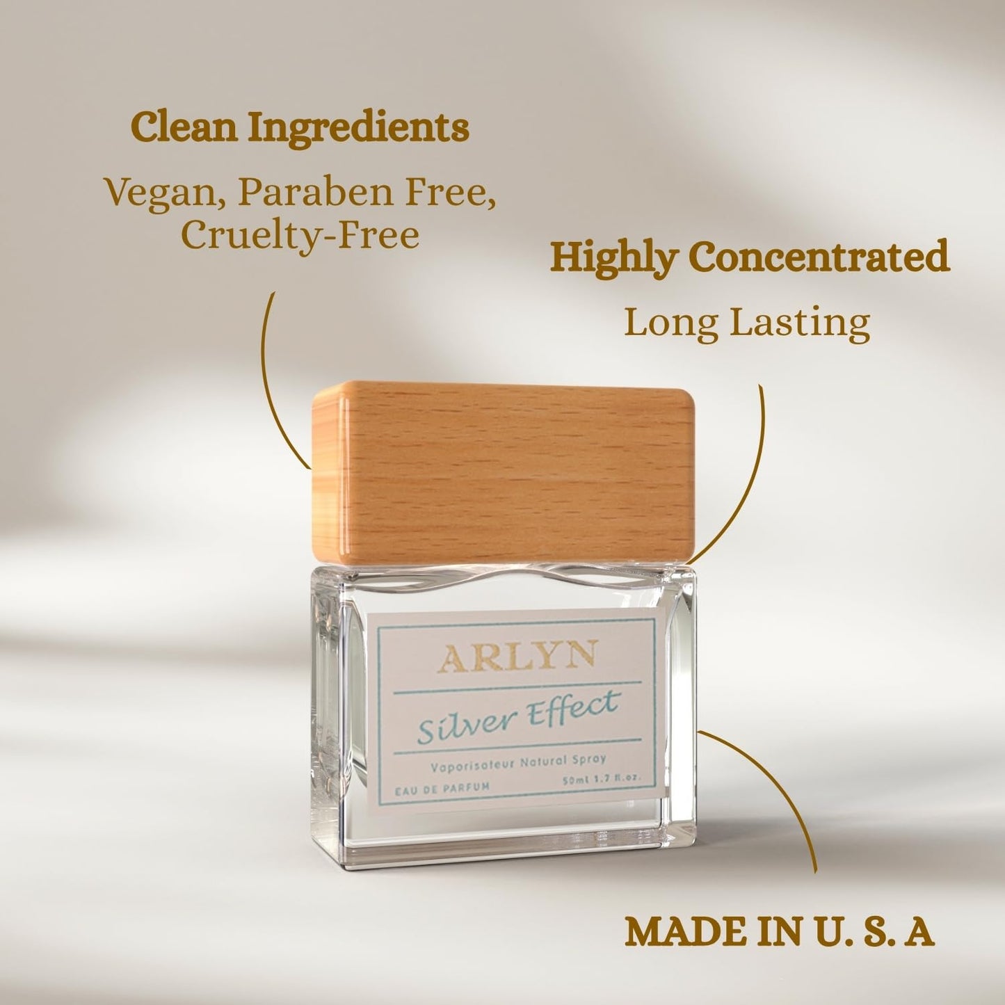 ARLYN Silver Effect Eau De Parfum Inspired by Creed's Silver Mountain W., Perfume for Men & Women, Luxury Fragrance - Vegan, Cruelty-Free Beauty & Personal Care ARLYN
