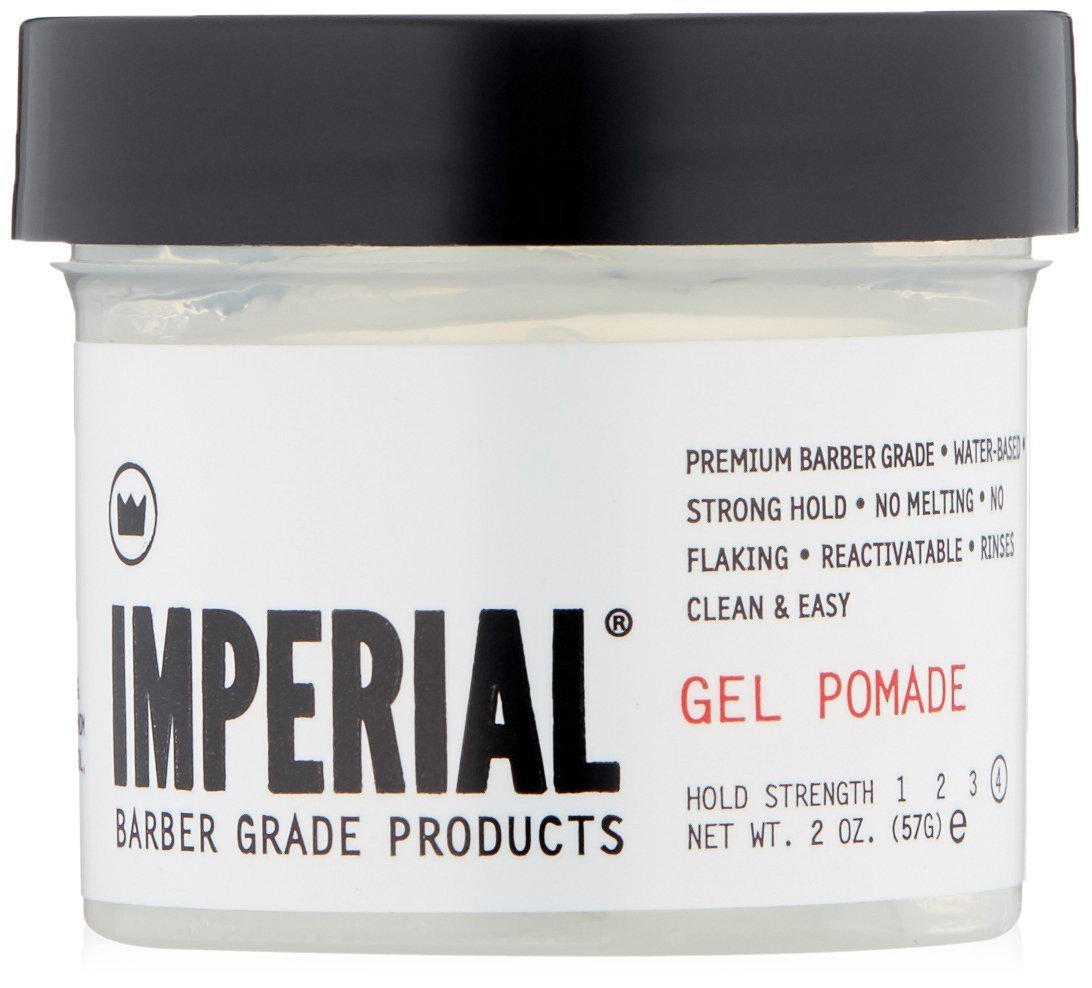 Imperial Barber Grade Products | Gel Pomade, 2 oz | TSA Approved | Travel Sized | Strong Hold | High Shine | Water-Based | Easy to Wash Out | Heat Beauty & Personal Care Imperial Barber Grade Products