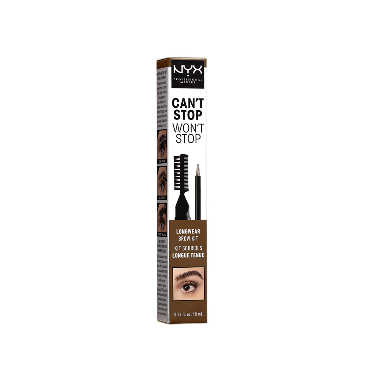NYX PROFESSIONAL MAKEUP Can't Stop Won't Stop Longwear Eyebrow Kit - Chocolate