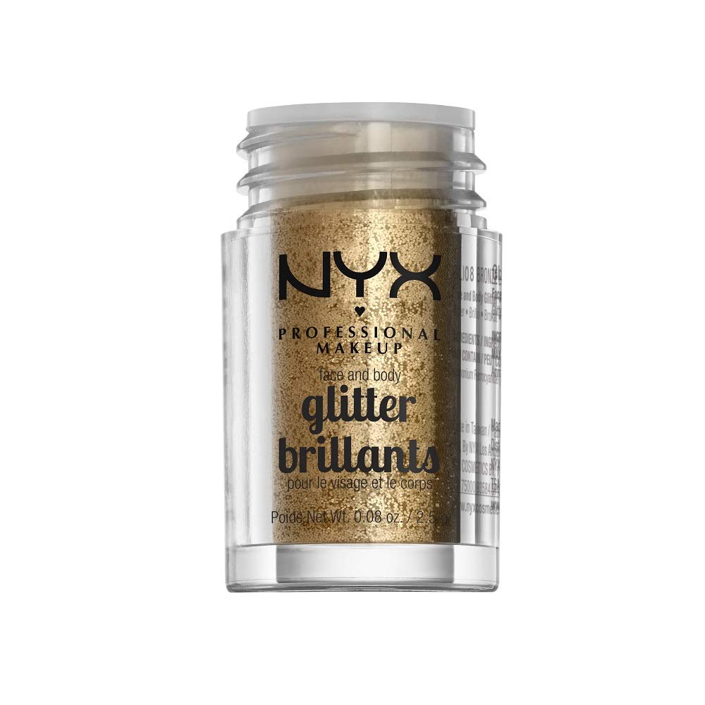 NYX PROFESSIONAL MAKEUP Face & Body Glitter, Bronze Beauty & Personal Care NYX PROFESSIONAL MAKEUP