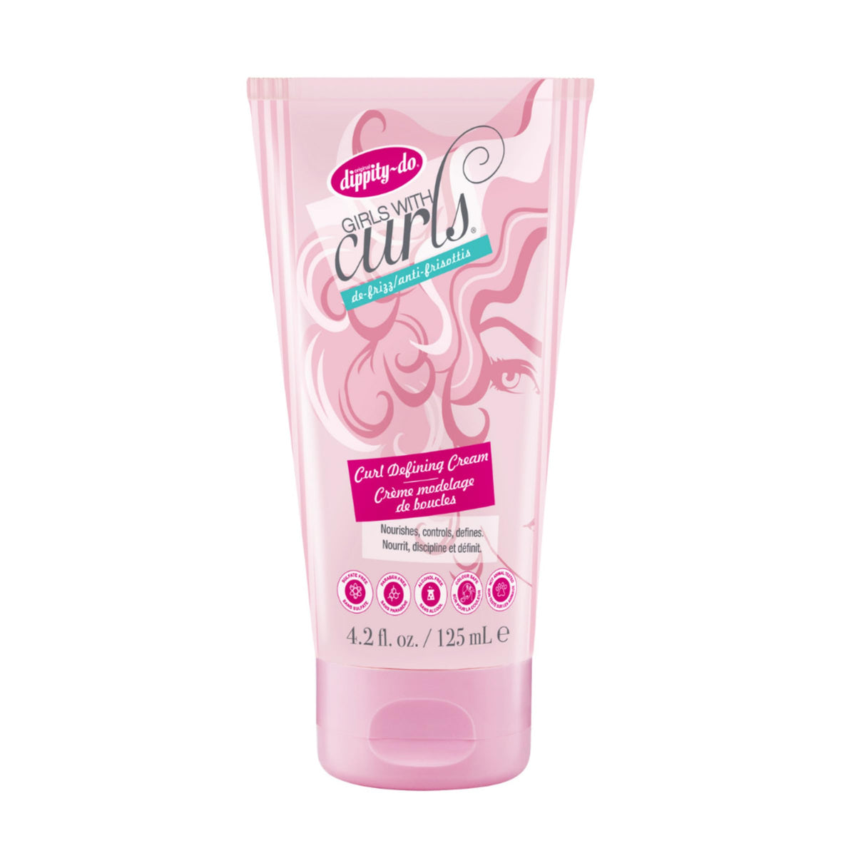 Dippity Do Girls With Curls Leave-In Curl Defining Cream, Anti-Frizz Styling for Curly & Wavy Hair, Smoothing Cream For Frizzy Hair, Shea Butter Beauty & Personal Care Dippity Do