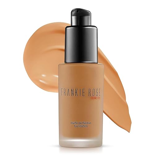 Frankie Rose Cosmetics Matte Perfection Foundation Makeup - Long-Lasting, Hydrating Foundation for Semi-Matte Finish - Foundation Full Coverage Beauty & Personal Care Frankie Rose Cosmetics