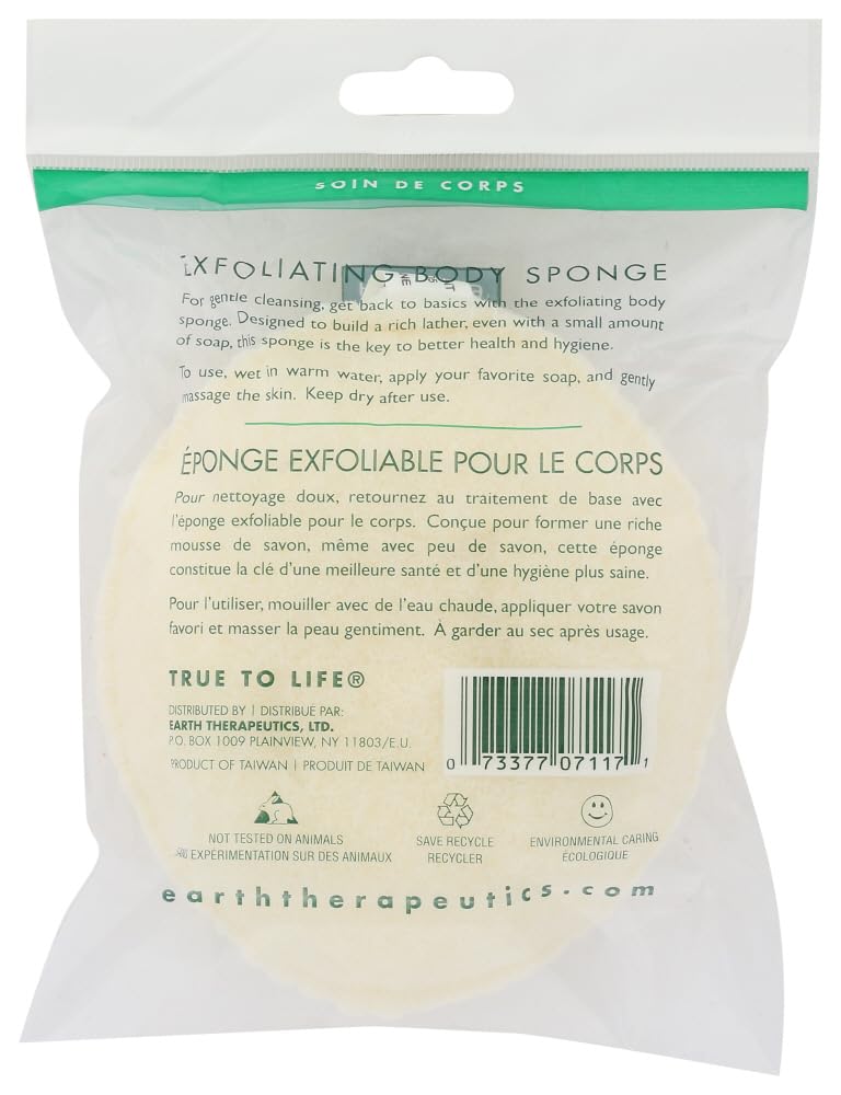 Earth Therapeutics Body Sponge,Exfol,Oval 3Pk Beauty and Personal Care Earth Therapeutics