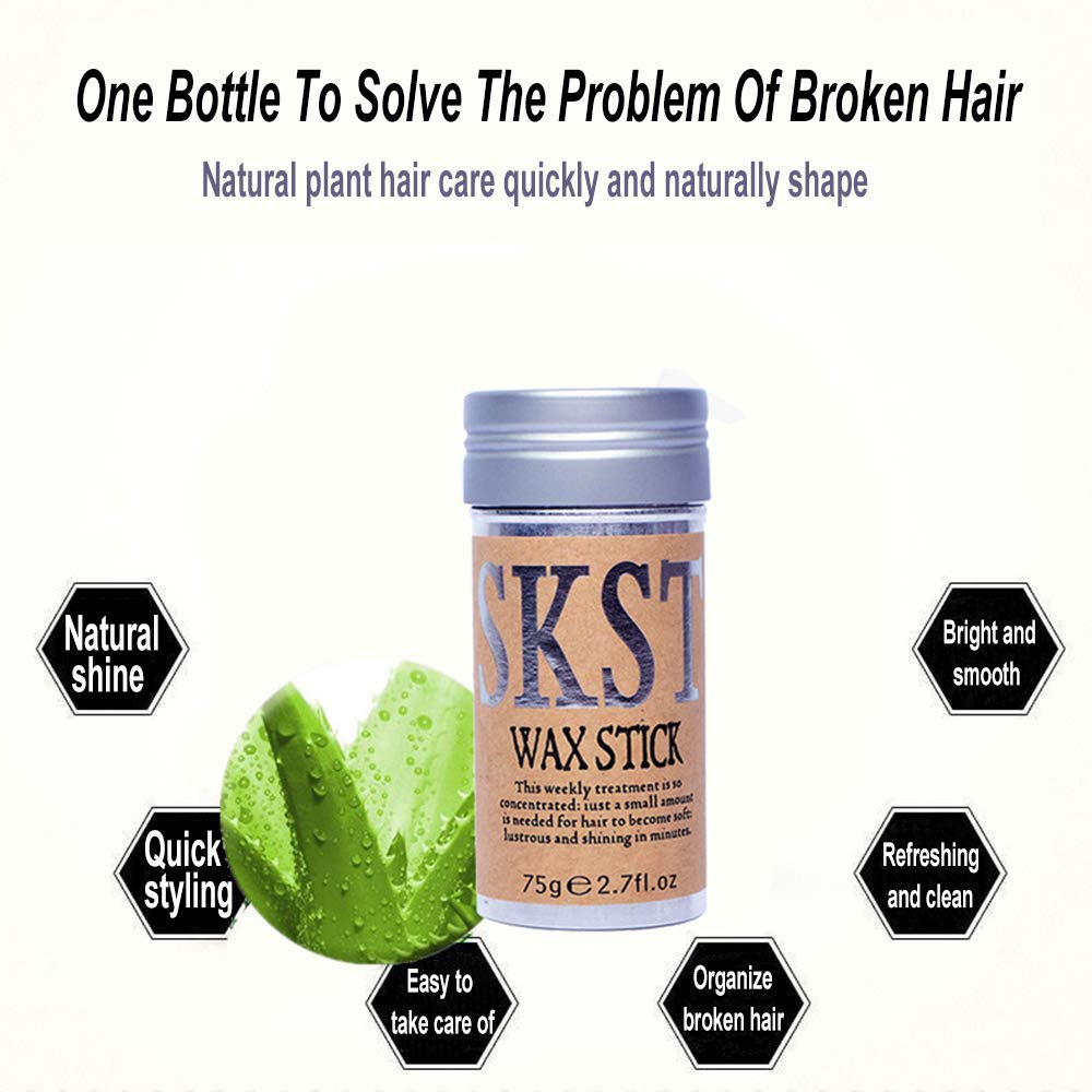 KlsyChry Hair Styling Wax Stick for Hair Slick Stick Hair Line Smooth Hair Pomade Gel Stick Non-greasy Styling Cream for Flyaways Edge Control & Frizz Beauty & Personal Care KlsyChry