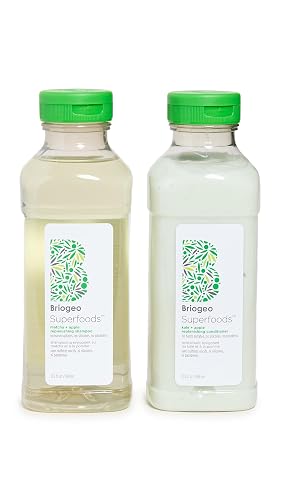 Briogeo Superfoods Matcha, Apple + Kale Hair Pack for All Hair Types | Antioxidant-Rich Shampoo & Conditioner Duo | Hydrating & Shine-Enhancing | Beauty & Personal Care Briogeo
