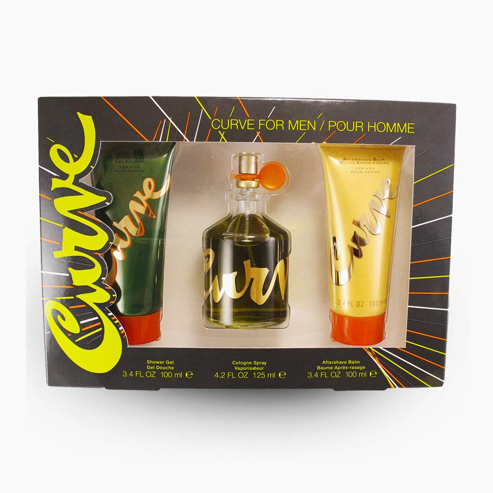 Liz Claiborne Curve 3 Pc. Gift Set (Cologne Spray + After Shave Balm + Shower Gel) for Men, 4.2 Fl Ounce Beauty & Personal Care Liz Claiborne