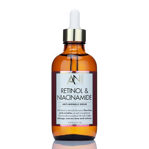 Anigold Retinol + Niacinamide Facial Serum Anti Aging Moisturizer Skin Care Booster For Face, Retinol Skincare Serum Reduces Appearance Of Wrinkles Beauty & Personal Care ANIGOLD