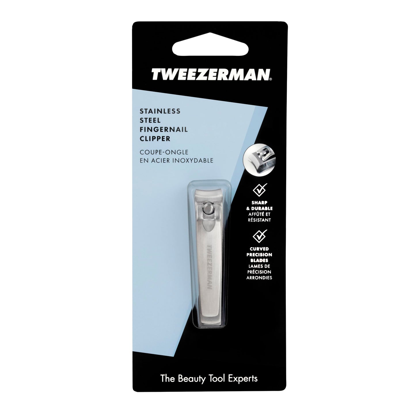Tweezerman Fingernail Clipper for Women and Men Stainless Steel Beauty & Personal Care Tweezerman