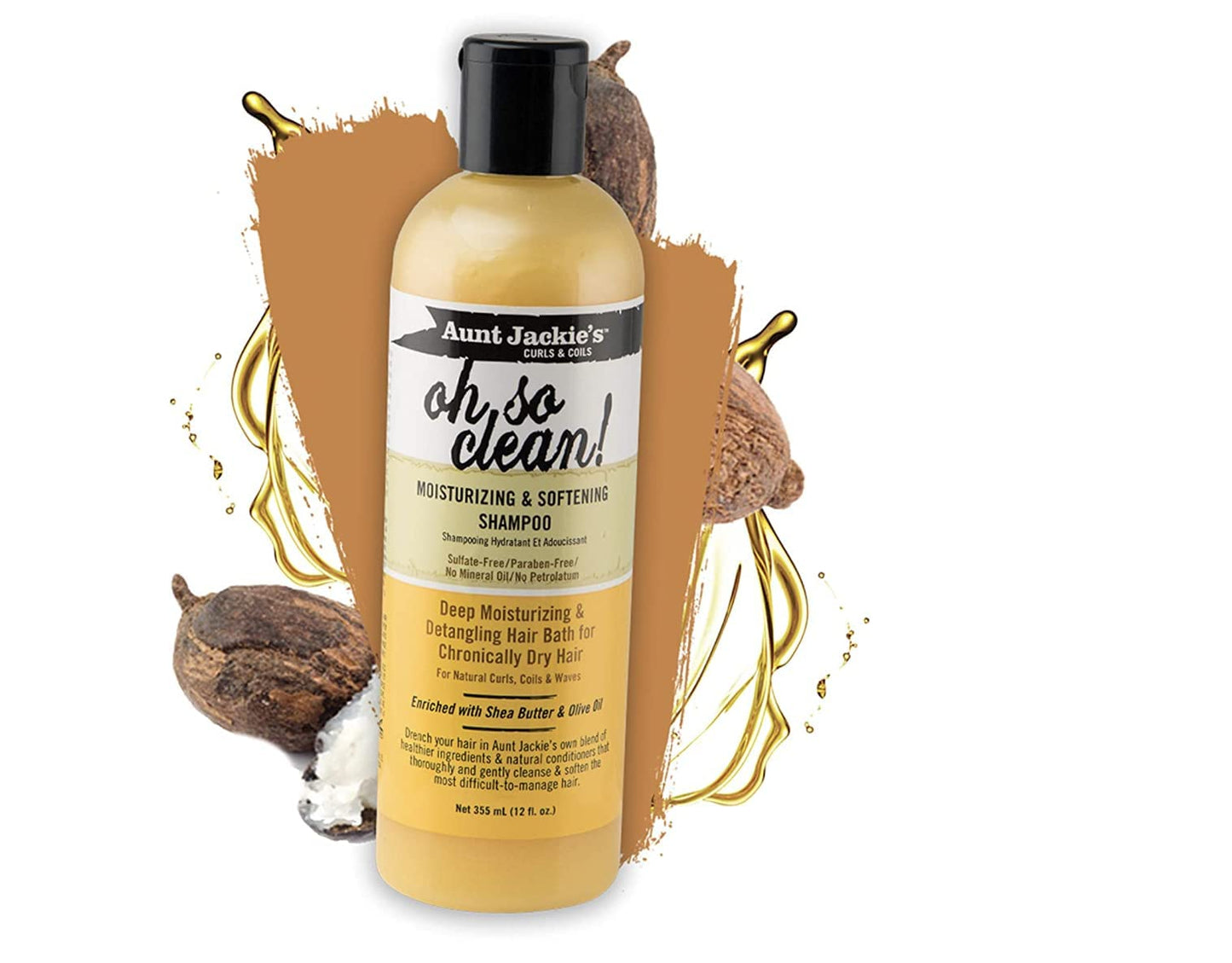 Aunt Jackie's oh so clean! 6oz - Moisturizing & Softening Shampoo Beauty & Personal Care Aunt Jackie's