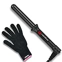 ENZO Milano 25mm (1 Inch) Analog Clipless Ceramic Curling Iron / Curling Wand Beauty & Personal Care ENZO MILANO