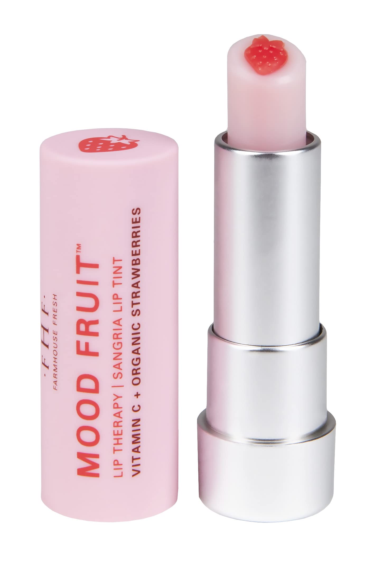 FarmHouse Fresh Shea Butter Lip Balm, Tinted Lip Balm for Dry Lips with Strawberry Mood Fruit Therapy Beauty & Personal Care FarmHouse Fresh