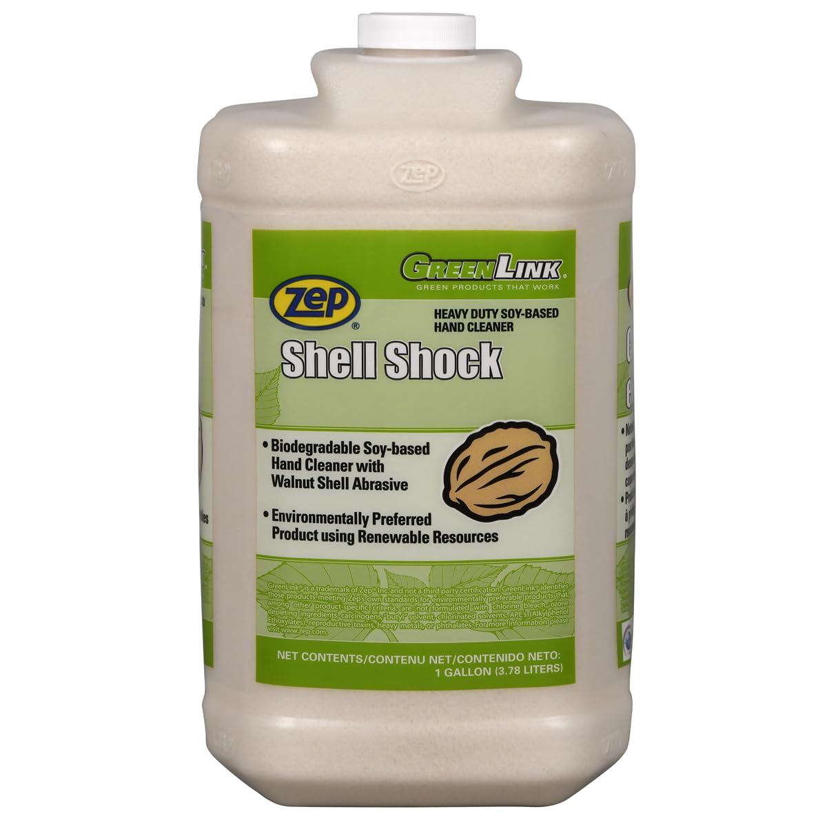 Zep Shell Shock Pro Hand Cleaner 1-Gallon (Case of 4) - Made with Walnut Shells Beauty & Personal Care Zep