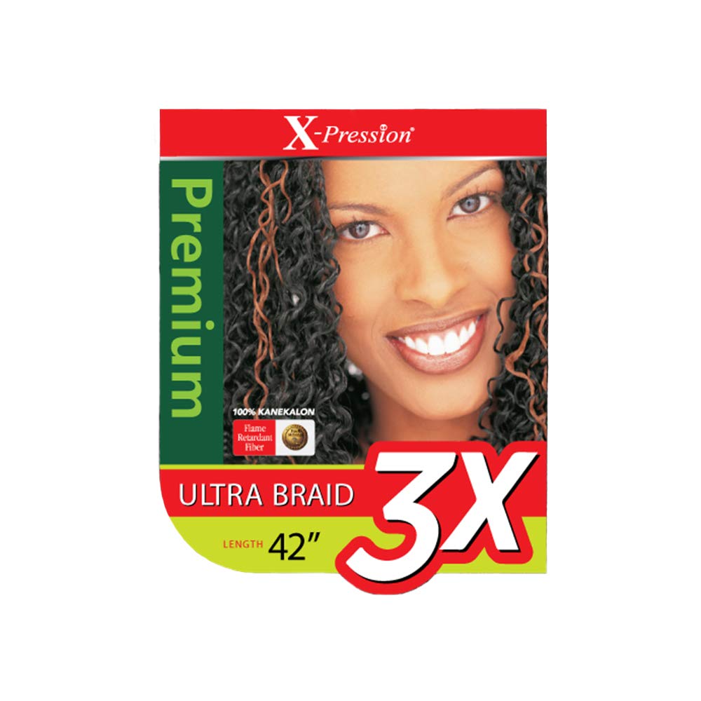 MULTI PACK DEALS! Outre Braids X-Pression Kanekaion 3X Pre Stretched Braid 42" (1-PACK, 1B)