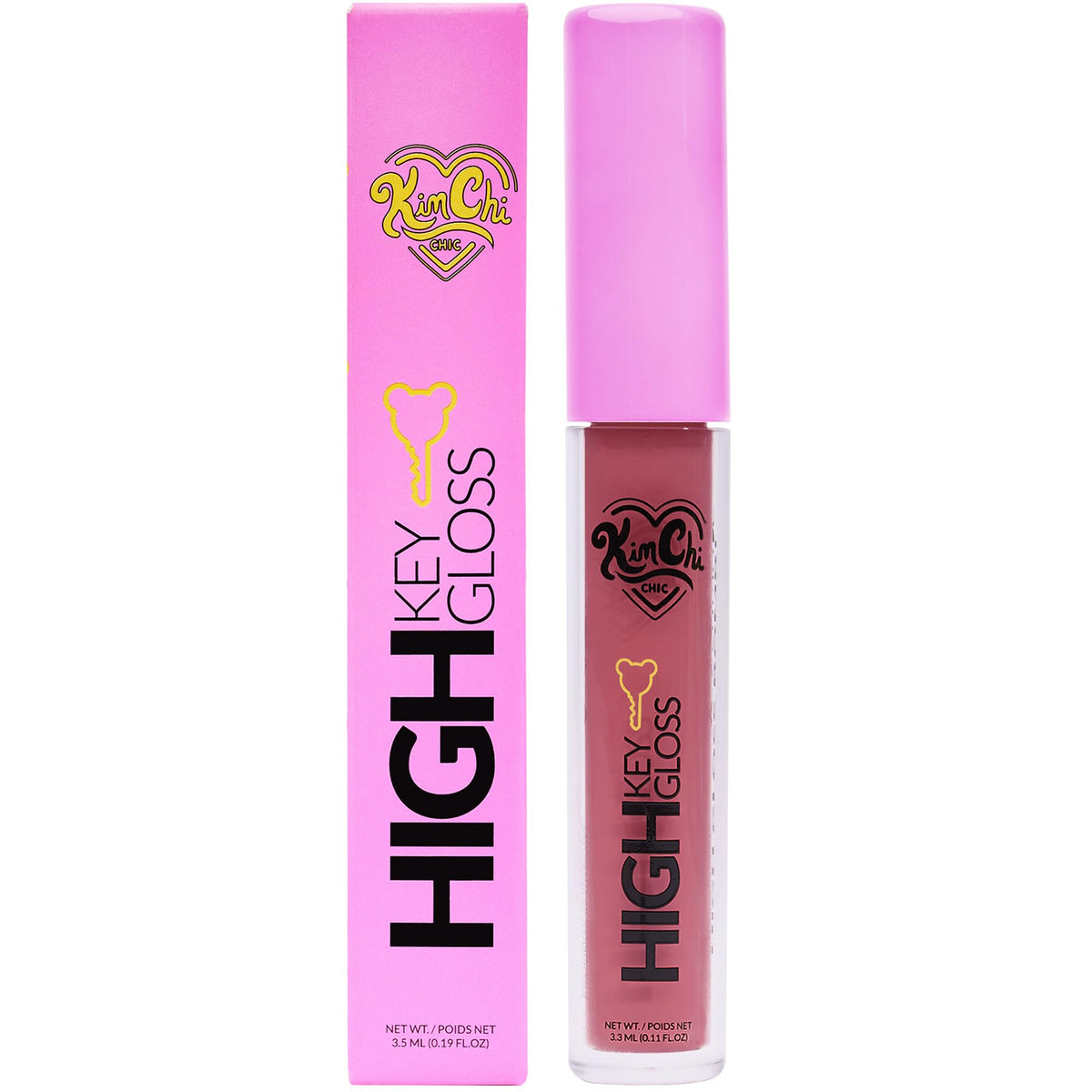 KimChiChic Beauty High Key Gloss, High-Shine Lip Gloss, Non-Sticky Lipgloss