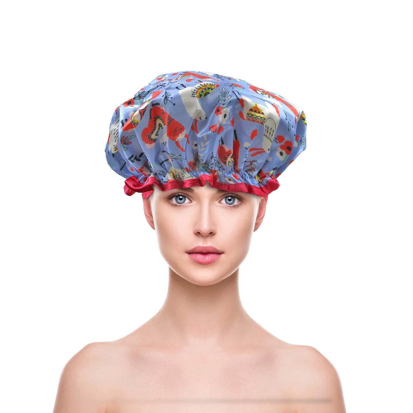1 Pcs Waterproof Shower Cap for Women,Hair Treatment Bath Cap for Girls Spa Home Use,Travel and Hair Salon … Beauty & Personal Care ZKLLGHE