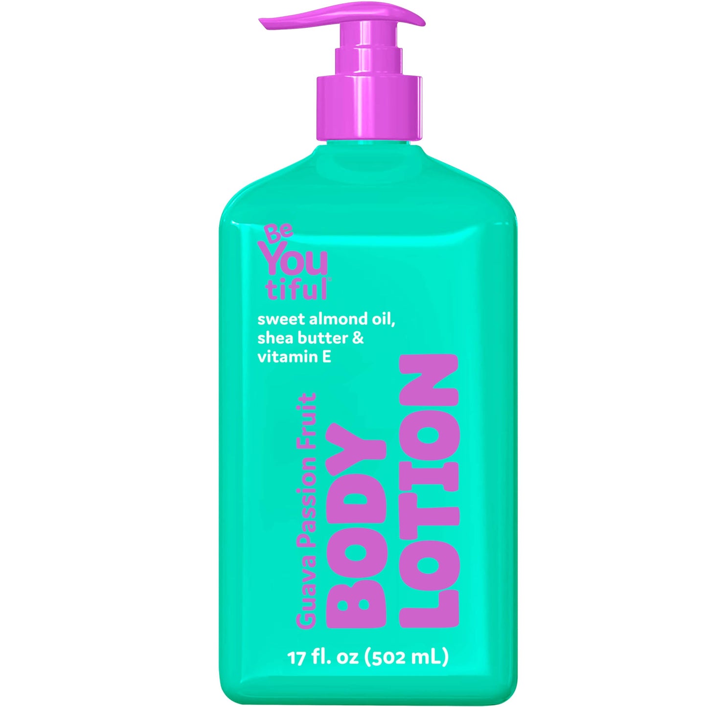 BeYoutiful Guava Passion Fruit Body Lotion for Dry Skin, Natural Cruelty-Free Hydrating Moisturizer for Kids & Teens with Sweet Almond Oil, 17 oz Beauty & Personal Care BeYoutiful