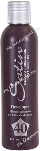Satin 40 Volume Cream Developer, Provides Up to 4 Levels of Lift or Deposit Only, Formulated Specifically for Satin Professional Hair Color Beauty & Personal Care Satin
