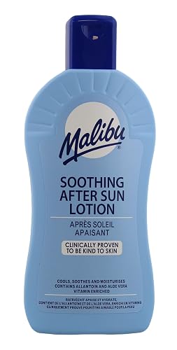 Malibu After Sun Lotion 13.5 fl oz - Cooling Aloe Vera & Vitamin E Moisturizer for Sunburn Relief, Hydrating Post Sun Care for Face & Body Beauty & Personal Care Malibu