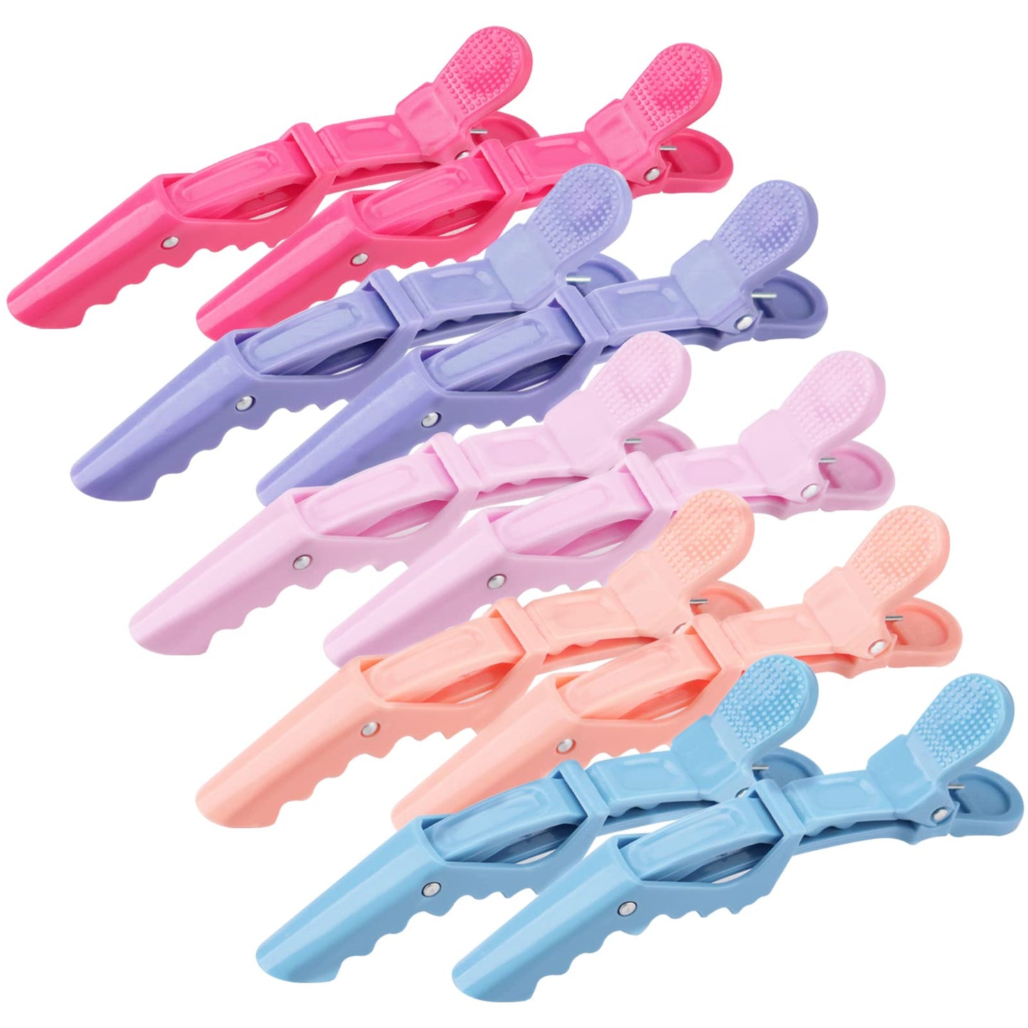 OBSCYON Plastic Non Slip Hair Clips for Women, Professional Alligator Hair Clips, Hair Styling Clips Sectioning Clips of Hair Salon (10PCS Macaroon) Beauty & Personal Care obscyon