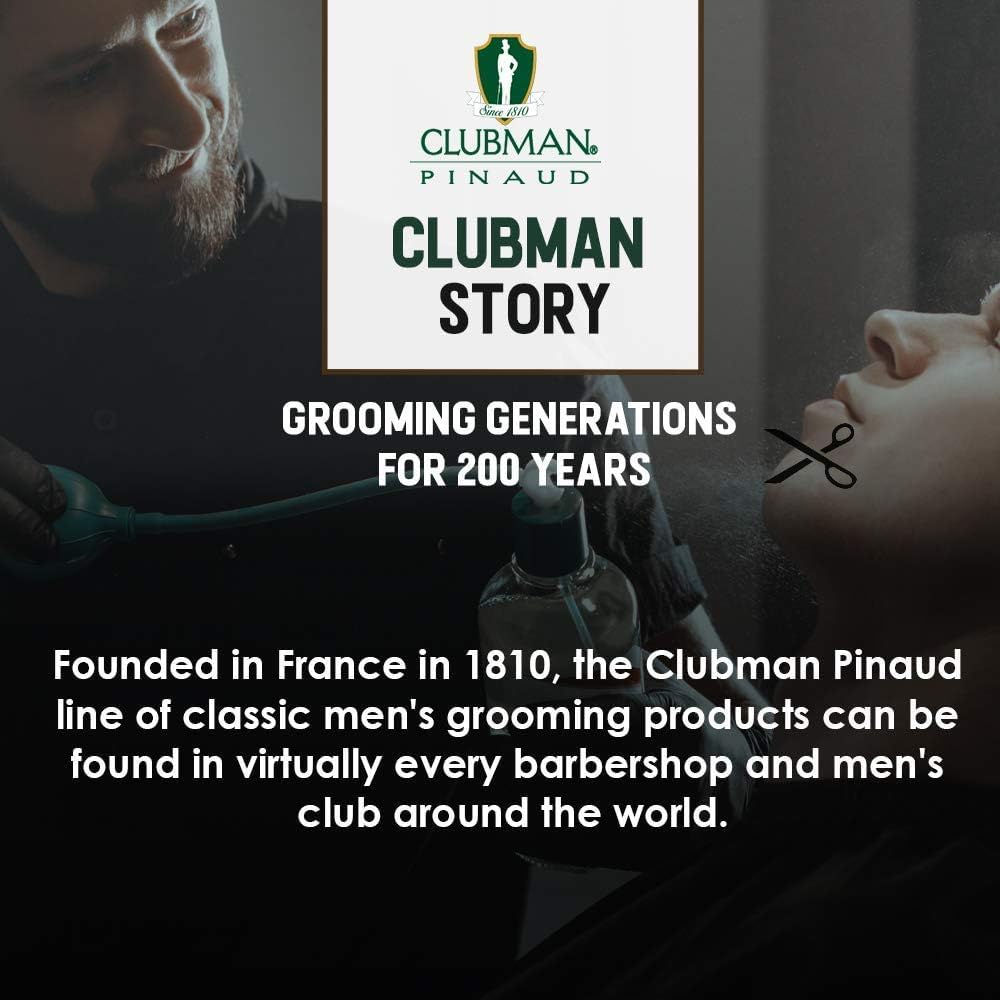Clubman Pinaud Finest Powder in Flesh, Classic Deodorizing Powder for Men, Protection Against Sweat and Body Odor, 9 oz (Pack of 6) Beauty and Personal Care Clubman