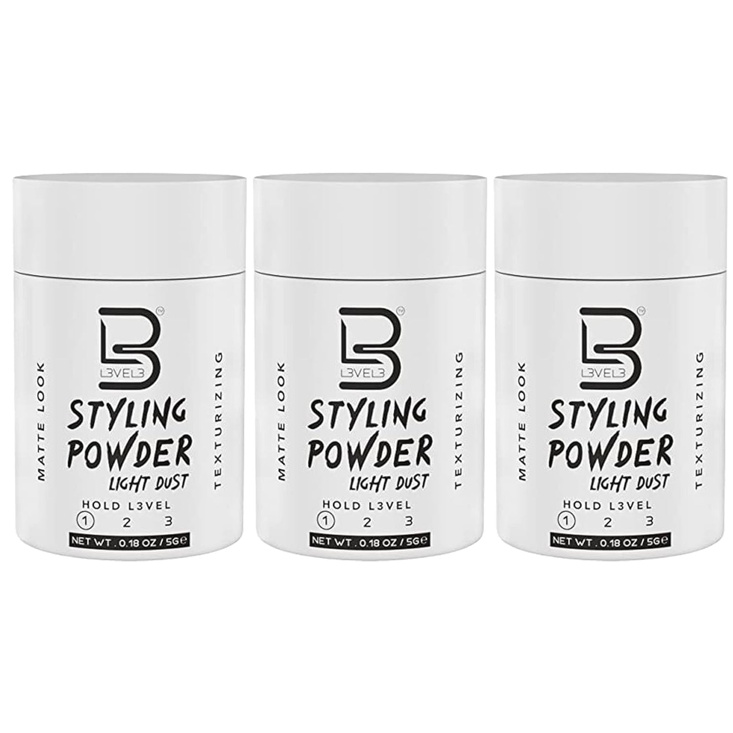L3 Level 3 Travel Styling Powder - Small 0.18 oz for Travel - Natural Look Mens Powder Beauty & Personal Care L3