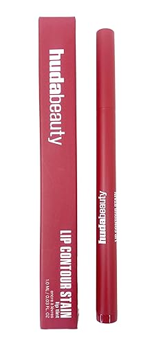 Huda Lip Contour Stain Lip Tint- Cinnamon (brick brown) .03 Fl Oz Beauty & Personal Care Huda
