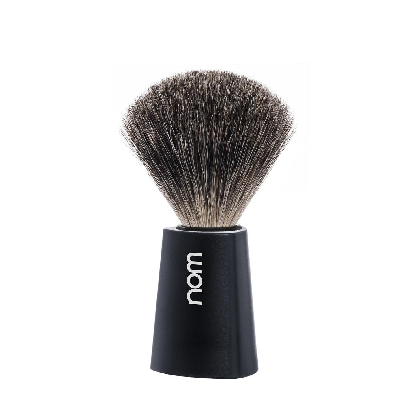 NOM Carl Shaving Brush - Pure Badger Shave Brush for Shaving soaps and creams - Exfoliating Shaving Brush - Black handle Beauty and Personal Care MÜHLE