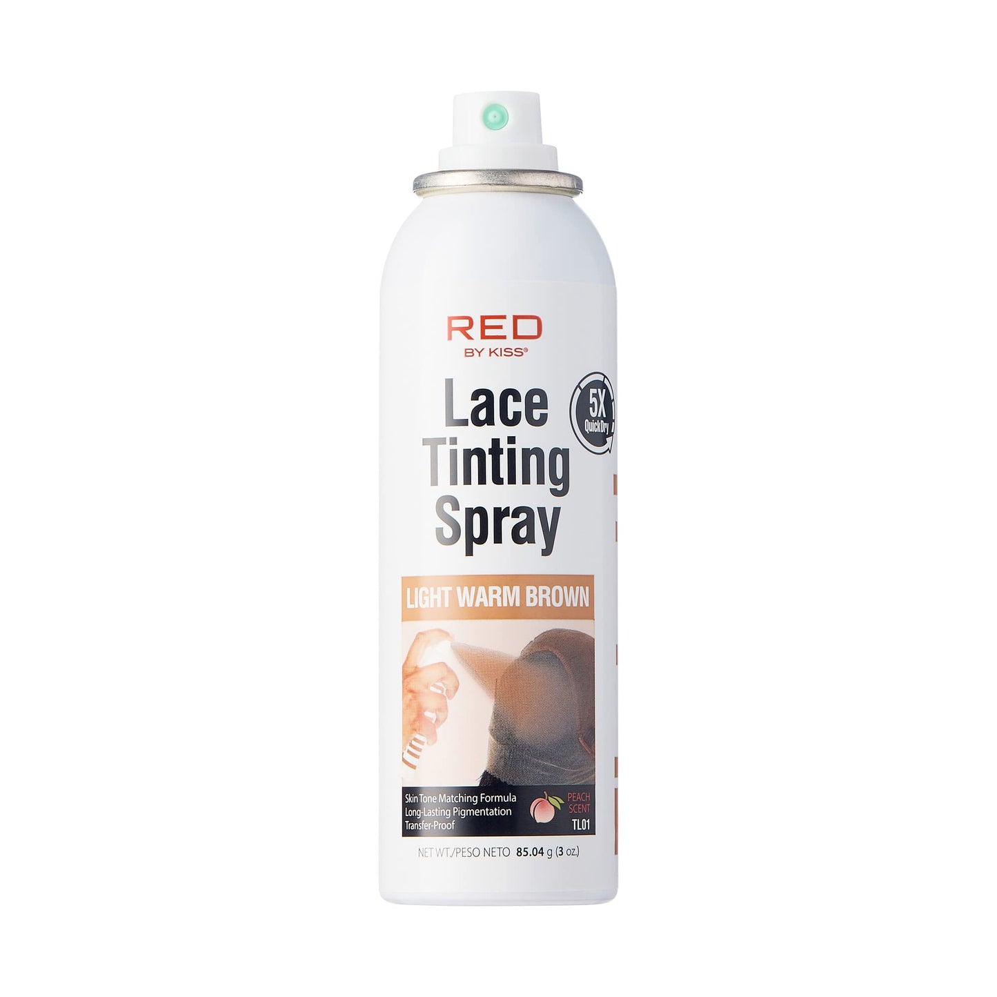 Red by Kiss Lace Tinting Spray, Quick Dry & Skin Tone Matching for Lace Wig, Transfer-Proof, No Smudging, Long Lasting, Precision Control with Pointed Beauty & Personal Care Red by Kiss