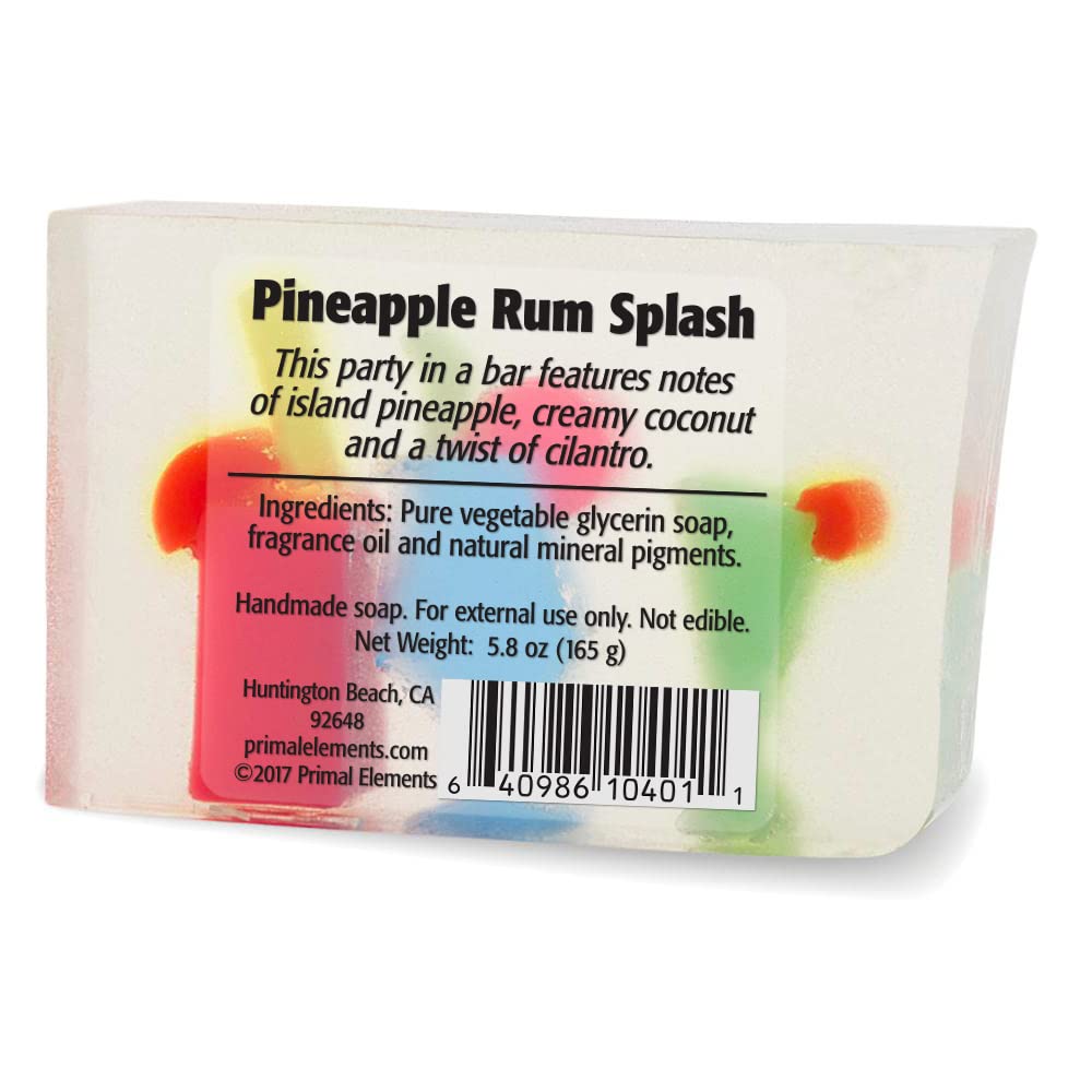 Primal Elements Wrapped Bar Soap, Pineapple Rum Splash, 5.8 Ounce Beauty & Personal Care Primal Elements