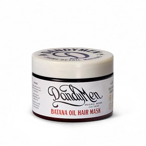 DandyMen Batana Oil Hair Mask - Weekly Deep Repair for Dry, Damaged, or Textured Hair - Hydrating Treatment with Batana Oil & Keratin - 4 oz Beauty & Personal Care DandyMen