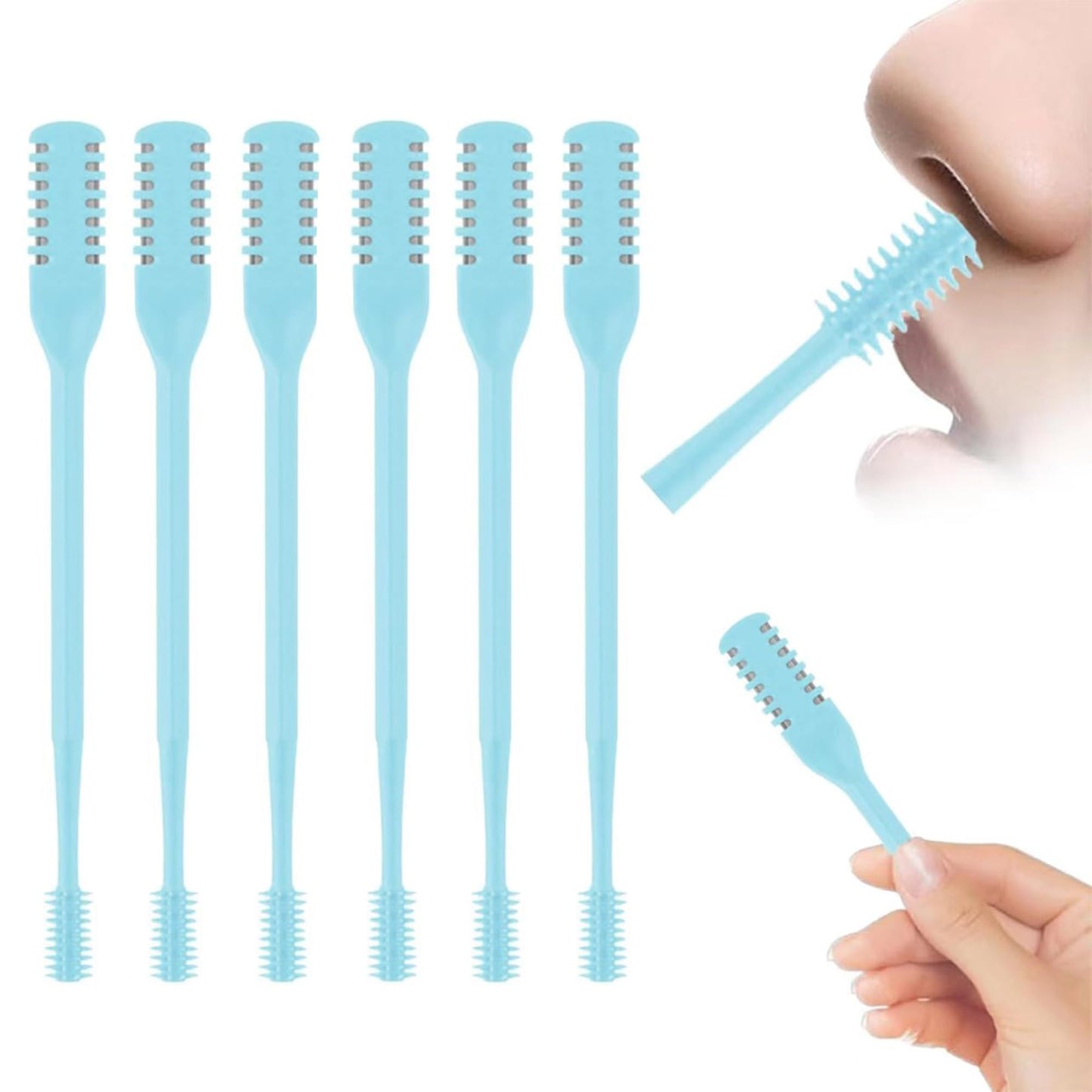 MOOSUNER Nasal Hair Cutter - Double-Sided Manual Nose Hair Trimmer for Men & Women, Portable Razor & Remover, Safe Stainless Steel Nose Hair Knife Beauty and Personal Care MOOSUNER