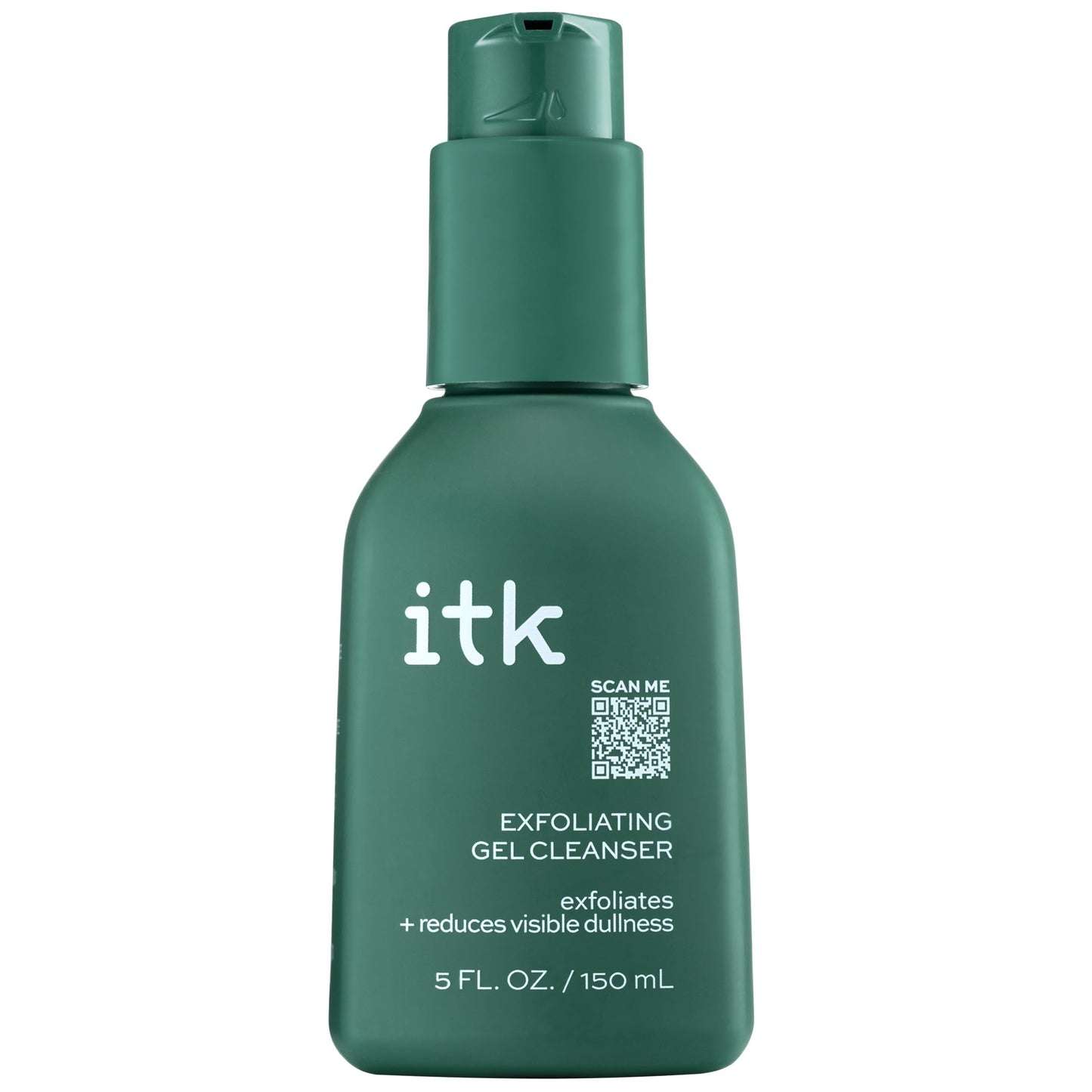 ITK Exfoliating Facial Gel Cleanser - Face Wash to Brighten + Smooth Skin - Dissolves Makeup + Grime Gently- Even-Toned Skin - Glycolic Formula Beauty & Personal Care ITK