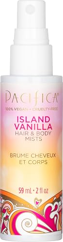 Pacifica Mini Island Vanilla Hair Mist Perfume and Full Body Spray for Women - Body Mist Fragrance Spray for A Mood-Lifting Experience, Paraben-Free, Beauty & Personal Care Pacifica