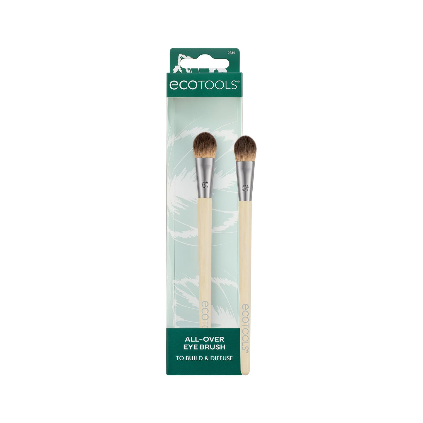 EcoTools All Over Eye Brush, Fluffy Eyeshadow Brush for Blending Lid & Crease Color, Soft Synthetic Bristles for Everyday Eye Makeup, Sustainable Beauty & Personal Care EcoTools