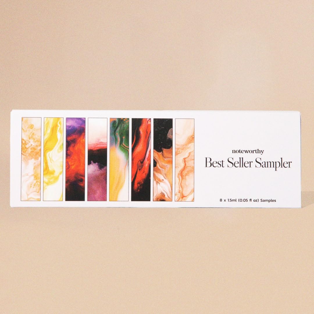 Noteworthy Fragrance Sampler Set | Luxury Perfume Samples | Includes Credit Toward 100ml Purchase | Notes of Vanilla, Sandalwood, Citrus & More | Beauty & Personal Care Noteworthy